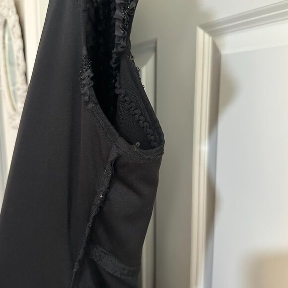 Tadashi TooPlus Size Sequin & Ruffle Mesh Overlay Cocktail Dress 2X - Picture 12 of 15